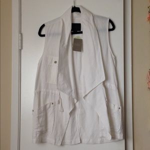 Anthropologie new with tags linen vest